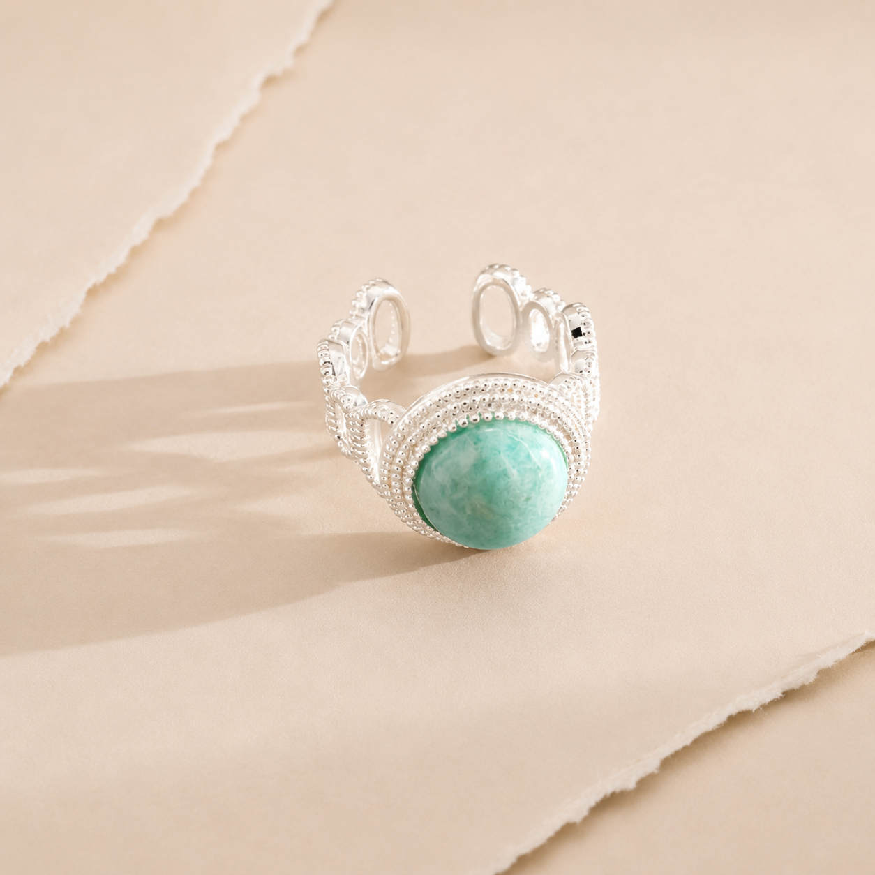 Oval Cabochon Statement Ring