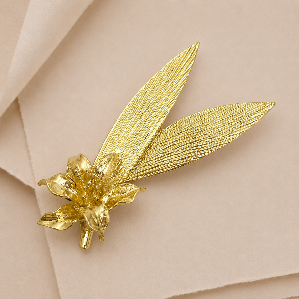 Flower & Leaf Statement Brooch