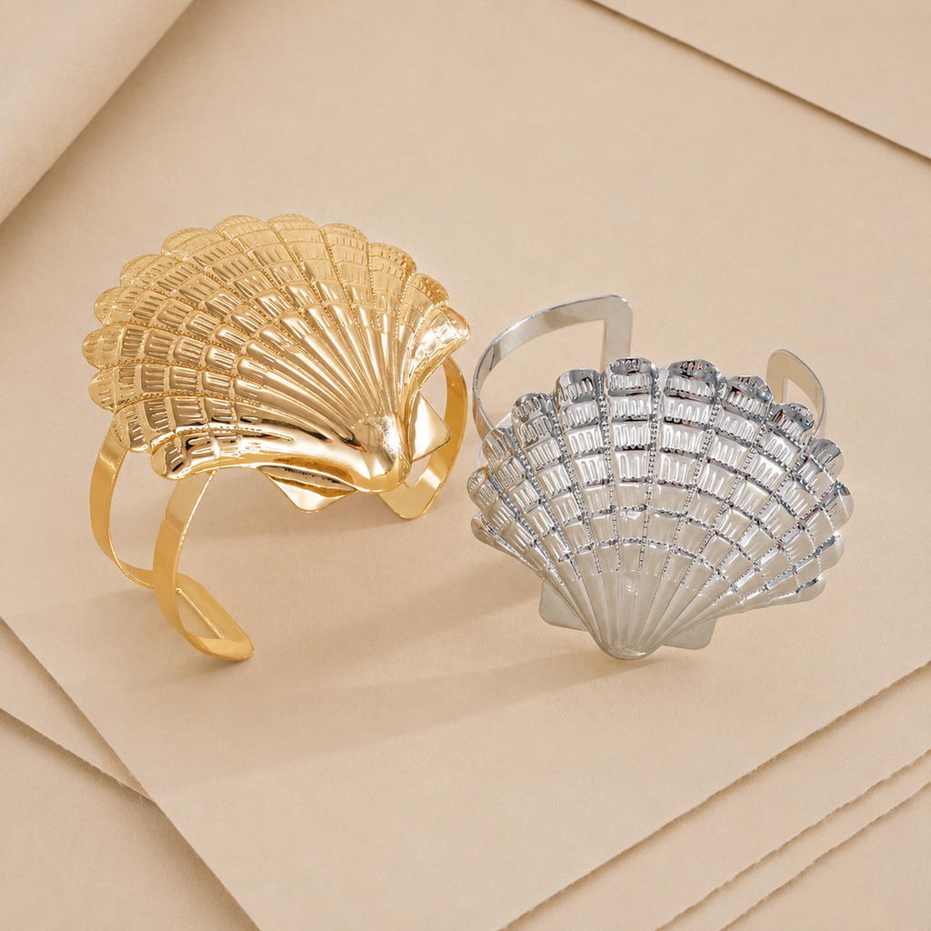 Scallop Shell Cuff Bracelet