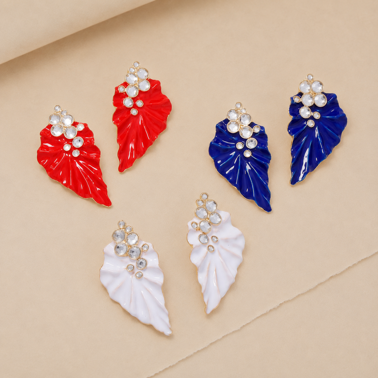 Shell Fan Statement Earrings