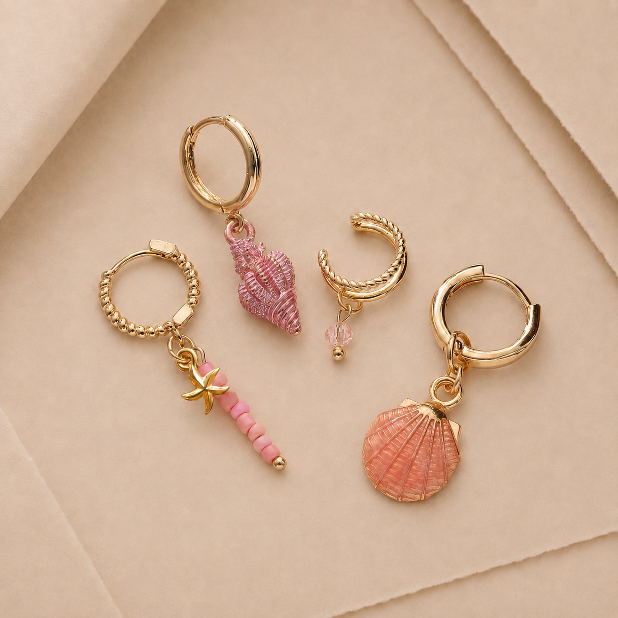 Coastal Charm Hoop Earring Set