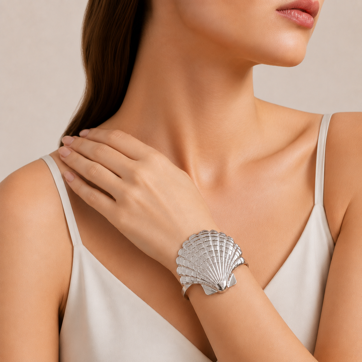 Scallop Shell Cuff Bracelet