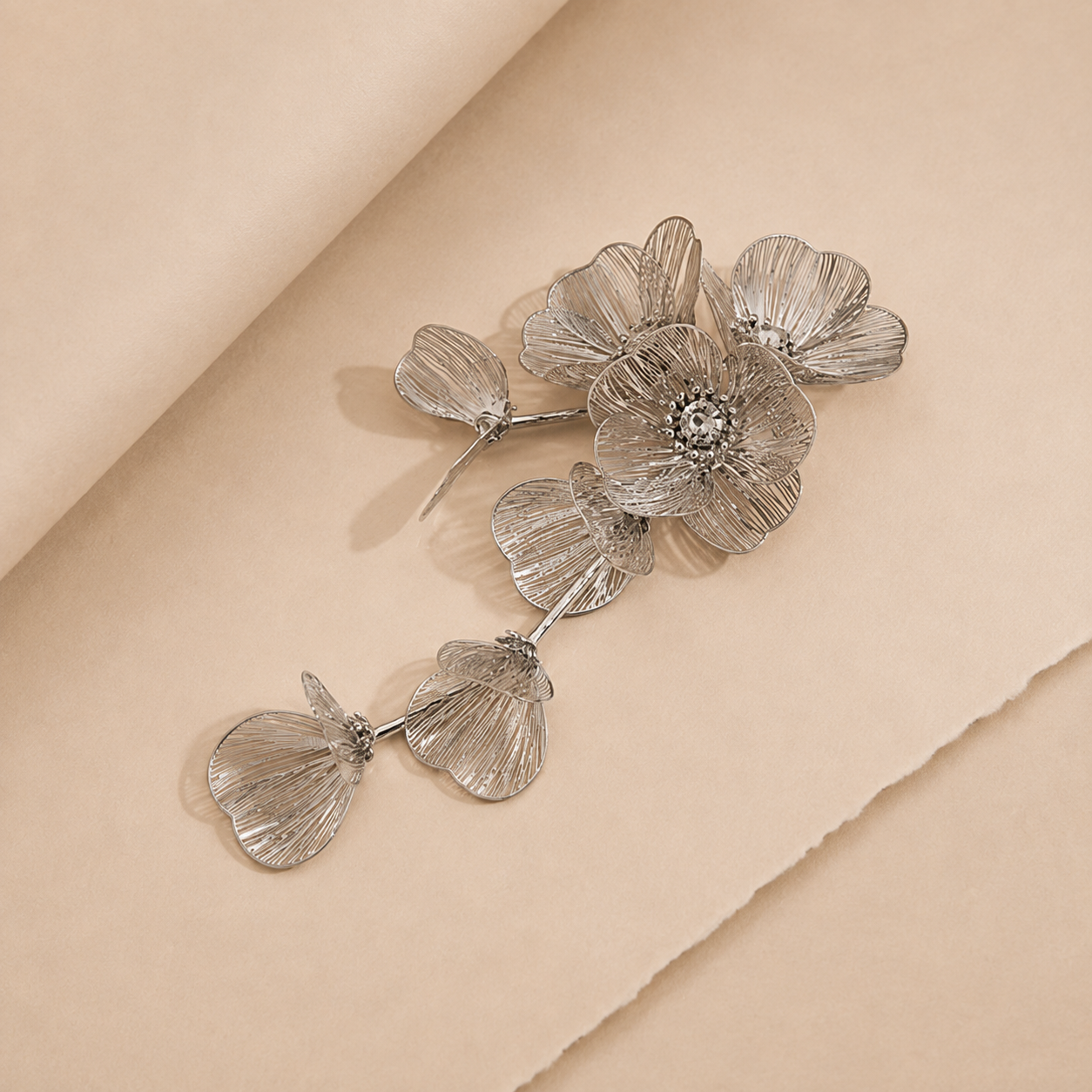 Floral Vine Statement Brooch