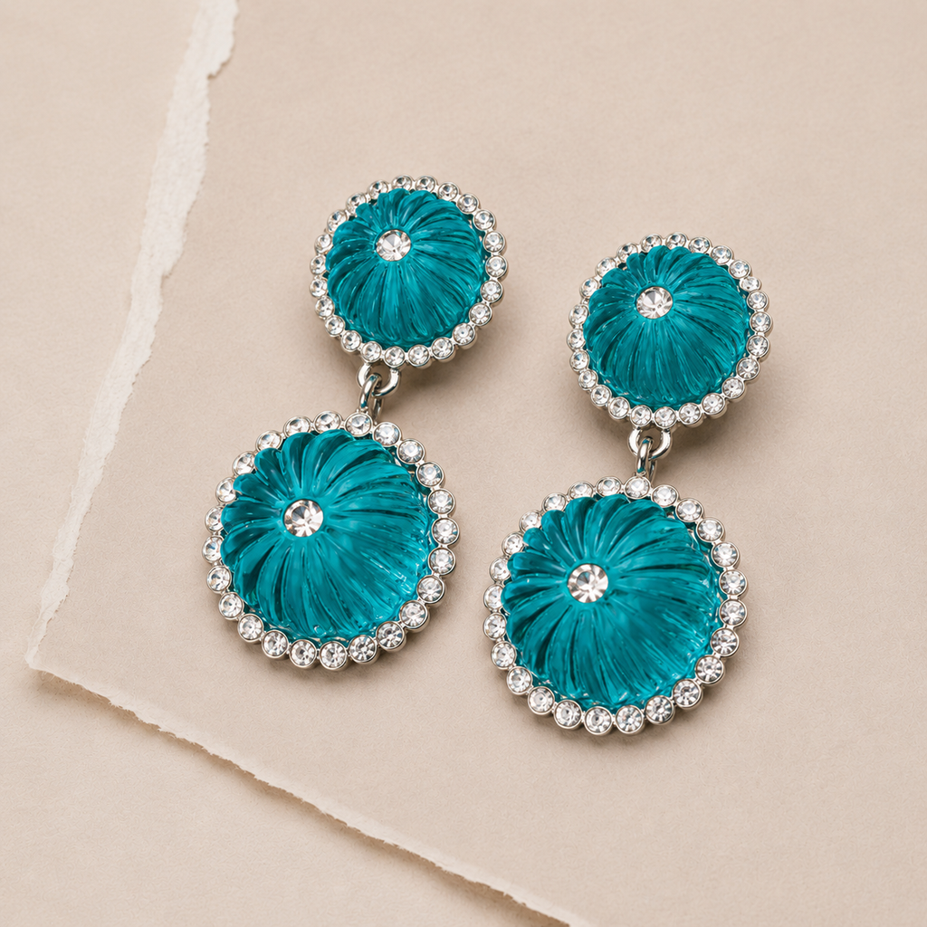 Pumpkin Halo Drop Earrings