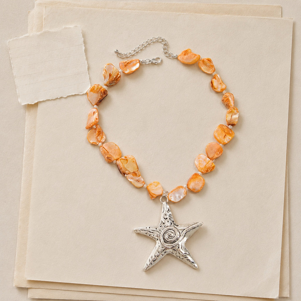 Starfish Pendant Shell Necklace