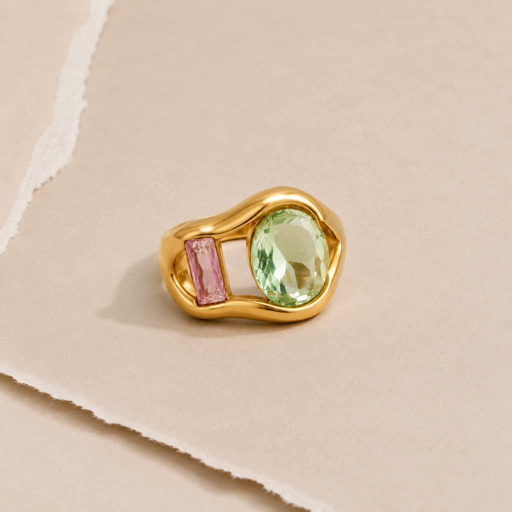 Multi-Stone Sculptural Ring