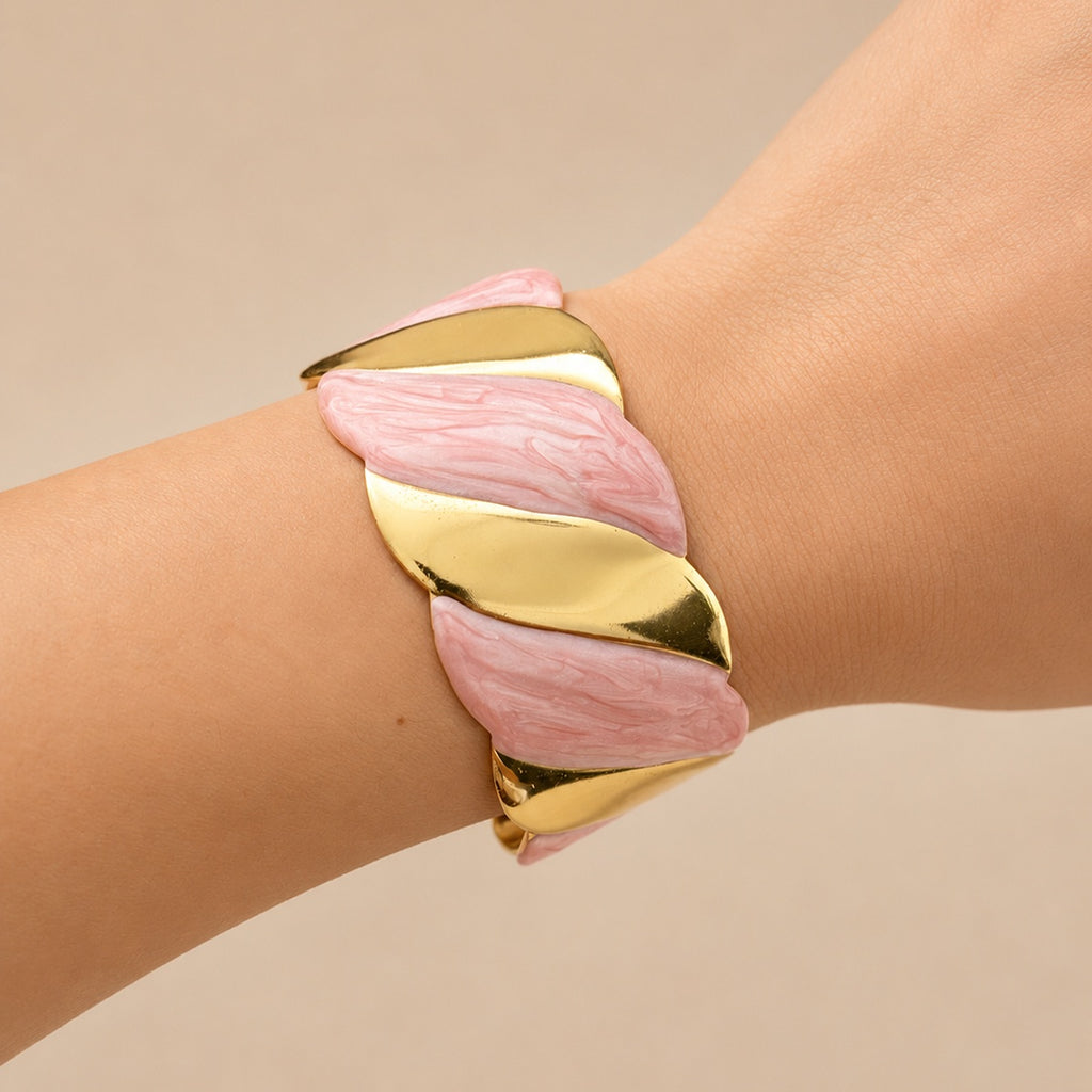 Floral & Starfish Cuff Bracelet