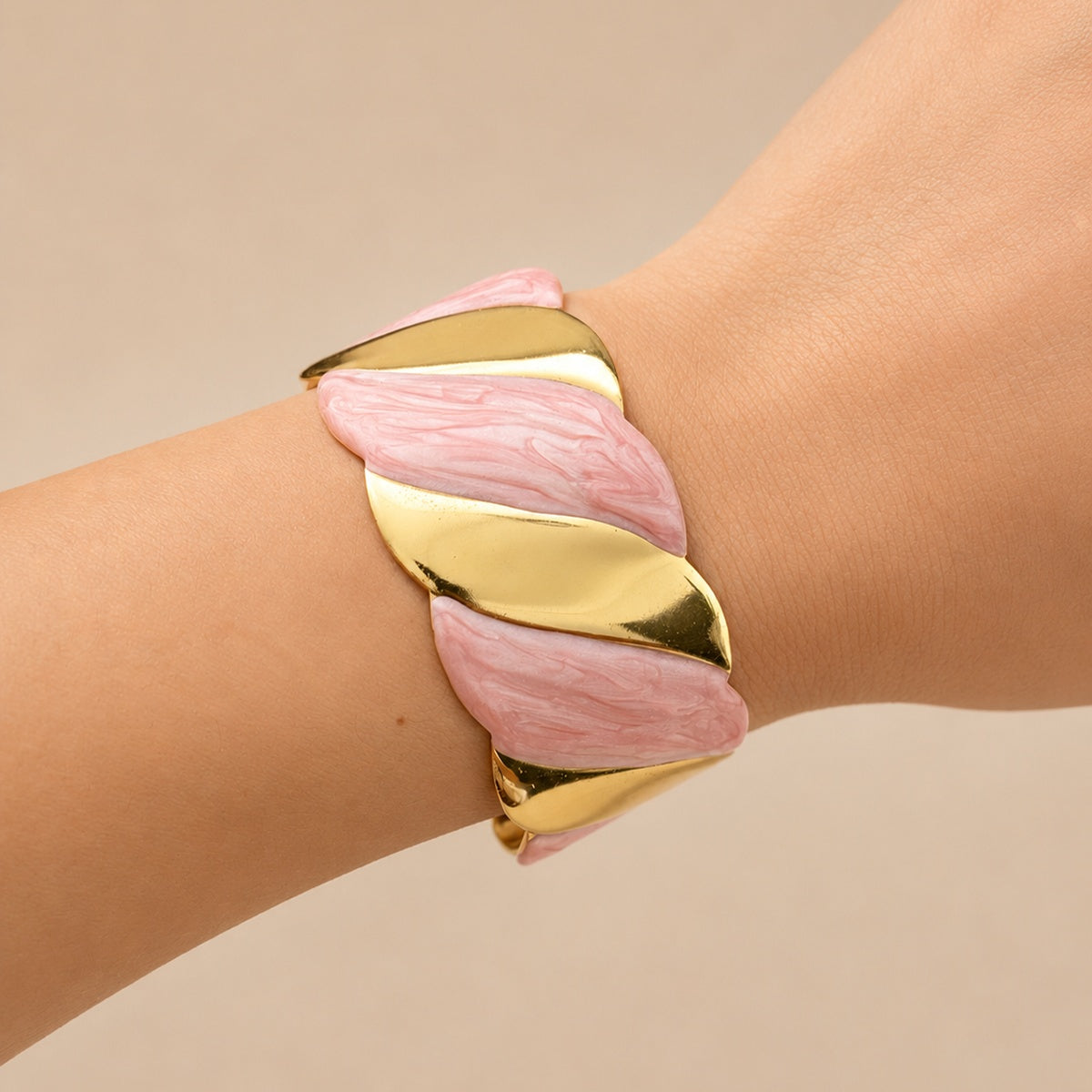 Floral & Starfish Cuff Bracelet