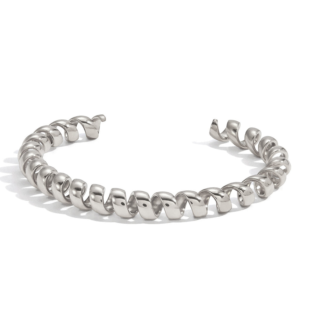 Spiral Coil Cuff Bracelet