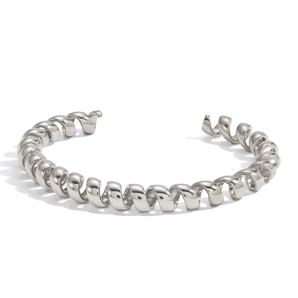 Spiral Coil Cuff Bracelet