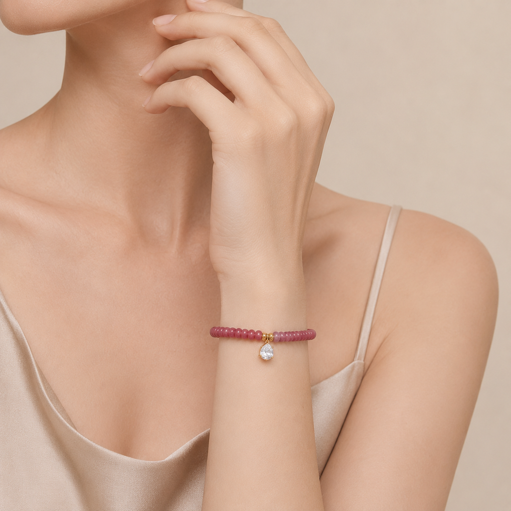 Playful Beaded Charm Bracelet