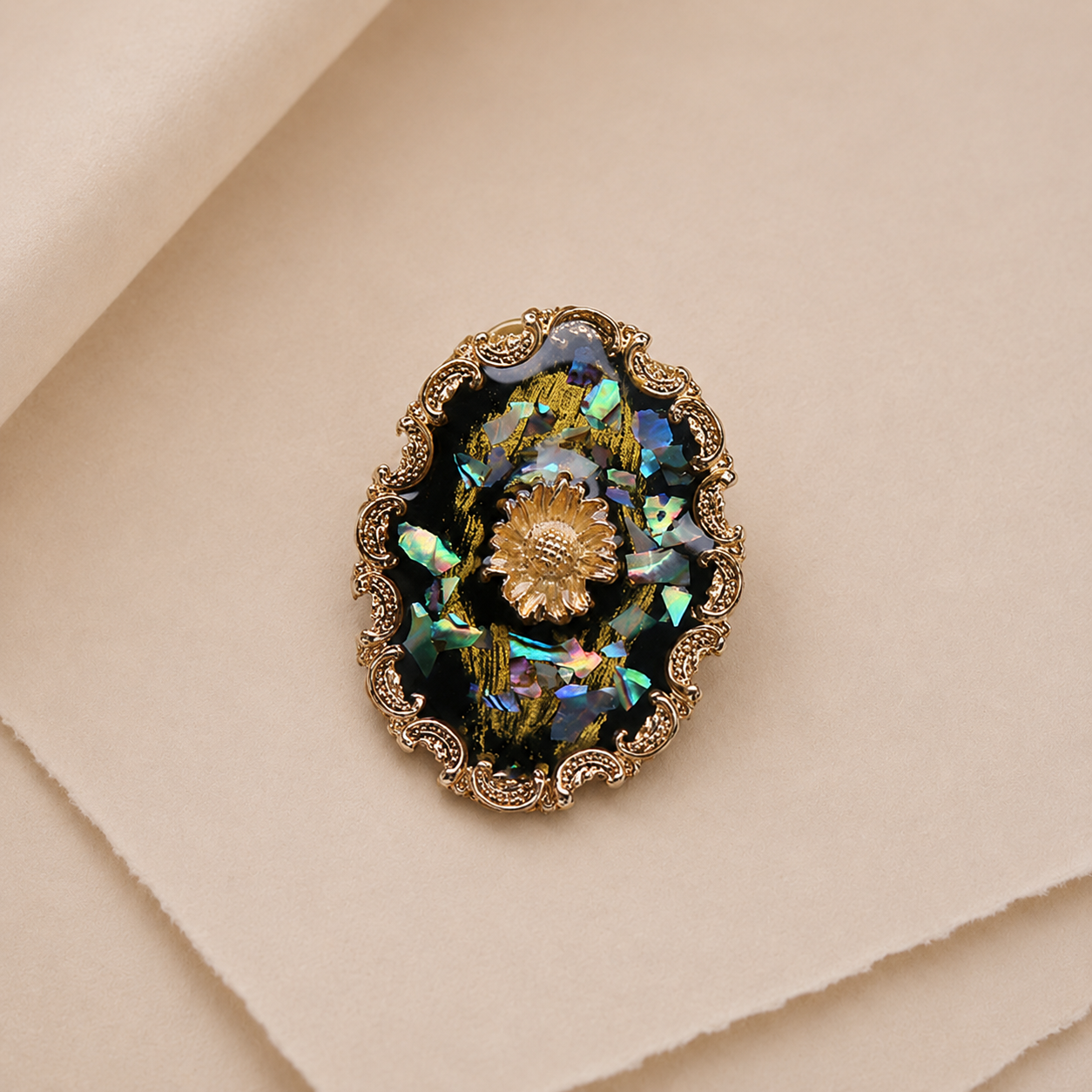 Baroque Floral Statement Brooch