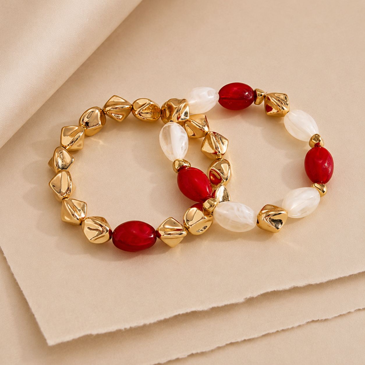 Chunky Bead Bracelet Set