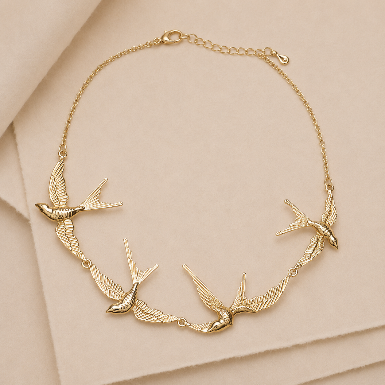 Swallow Charm Necklace