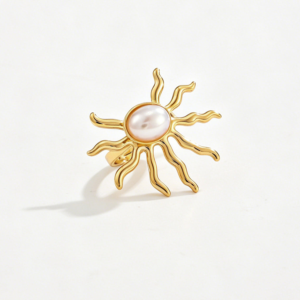 Ocean Charm Statement Ring Set
