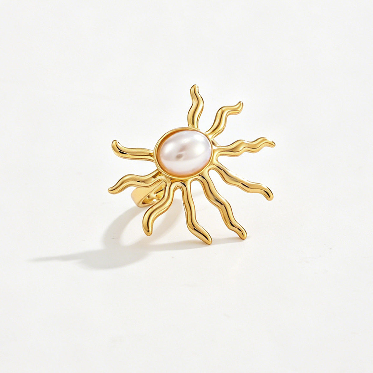 Ocean Charm Statement Ring Set