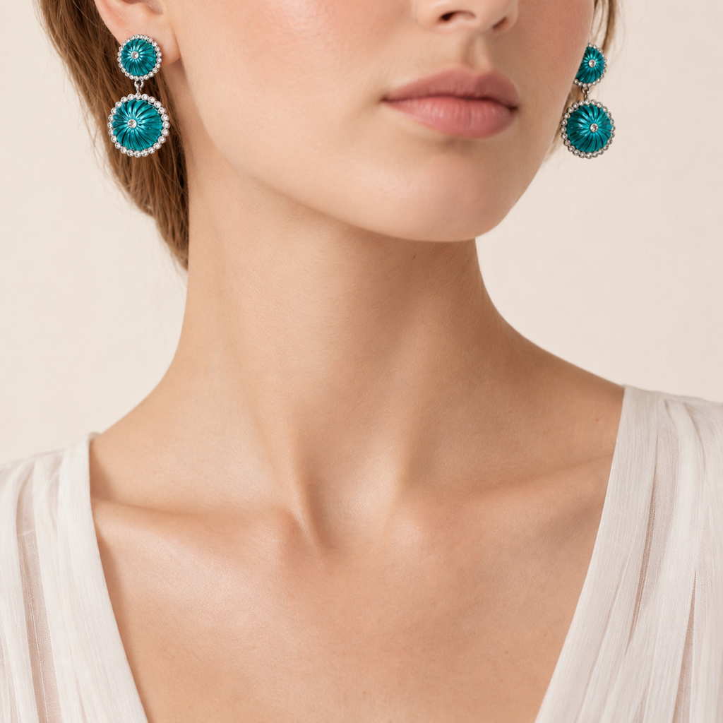 Pumpkin Halo Drop Earrings