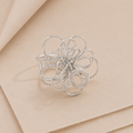 Looped Flower Statement Ring