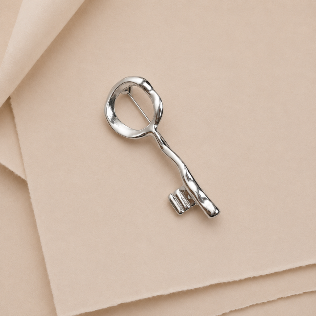 Vintage Key Statement Brooch