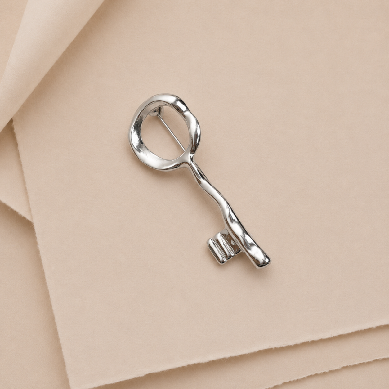 Vintage Key Statement Brooch