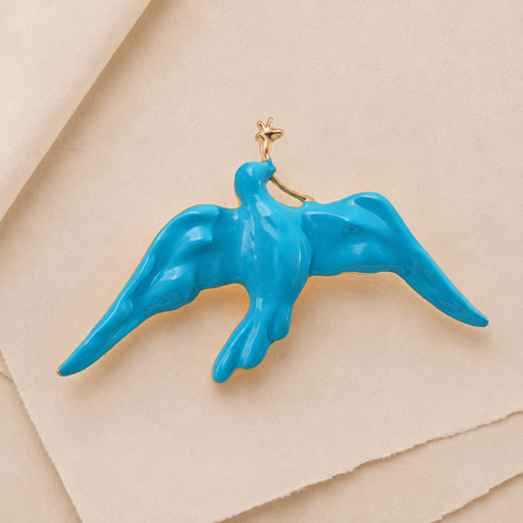Soaring Swallow Statement Brooch