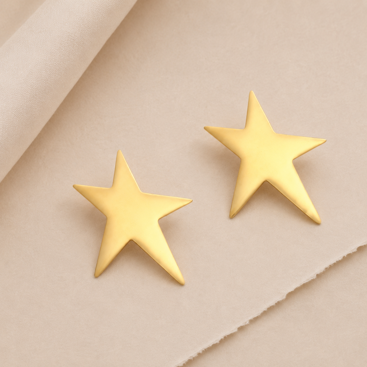 Star Statement Drop Earrings