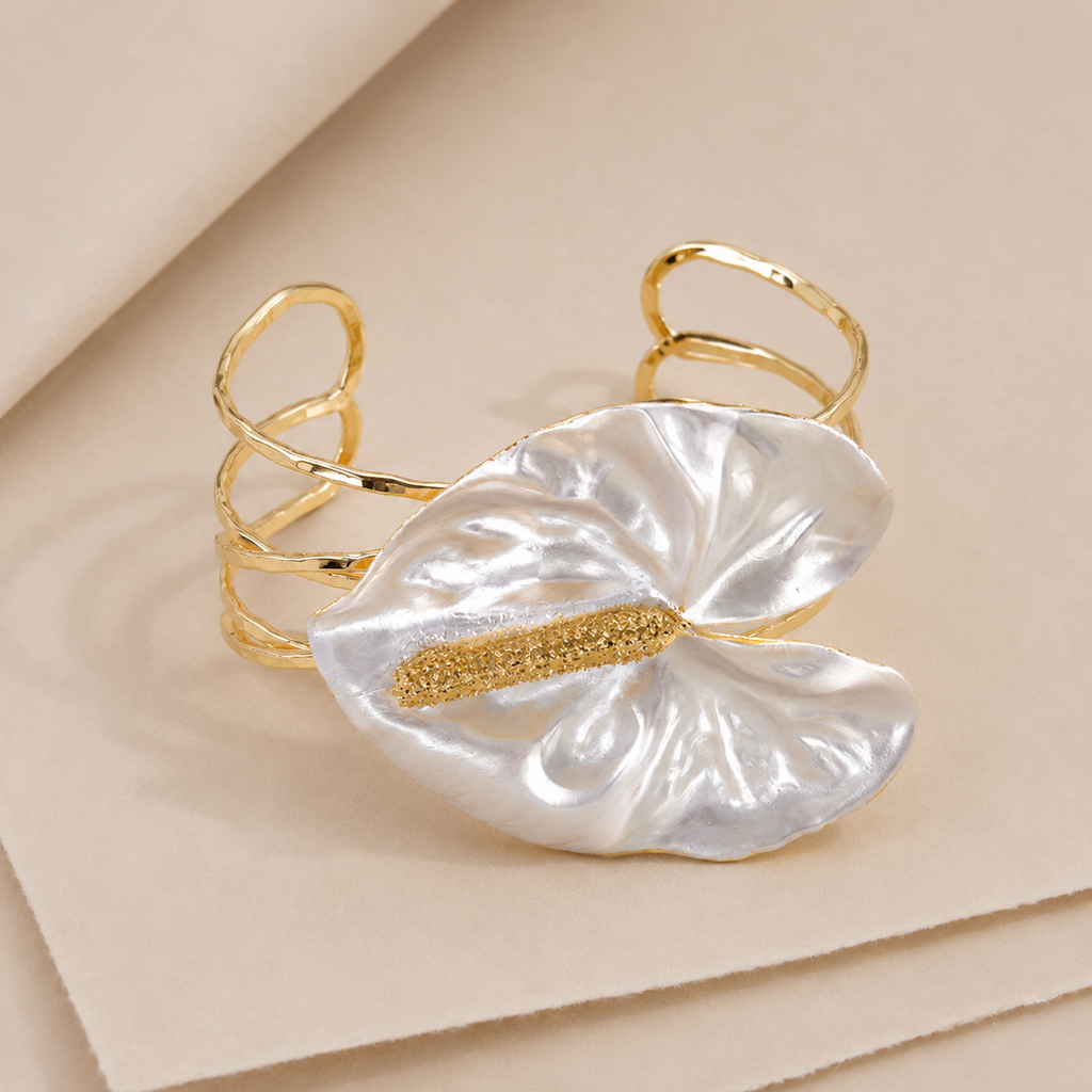 Floral Statement Cuff Bracelet
