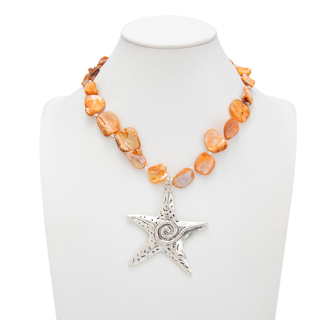 Starfish Pendant Shell Necklace