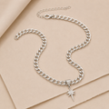 Starburst Pendant Chain Necklace