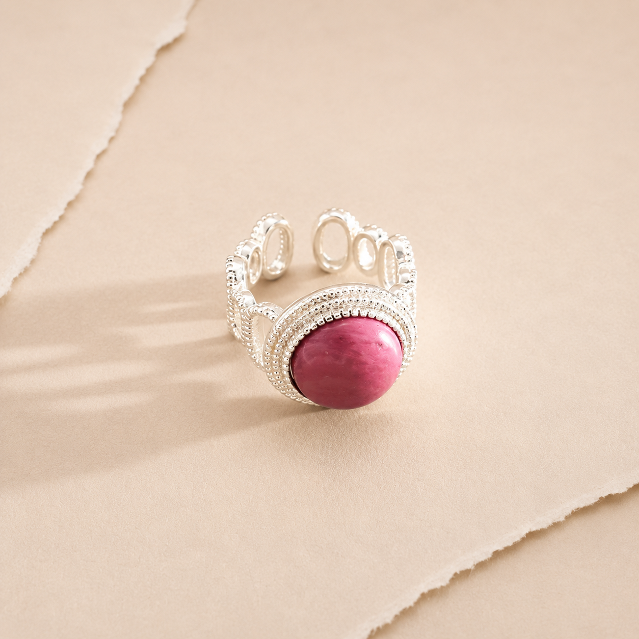 Oval Cabochon Statement Ring