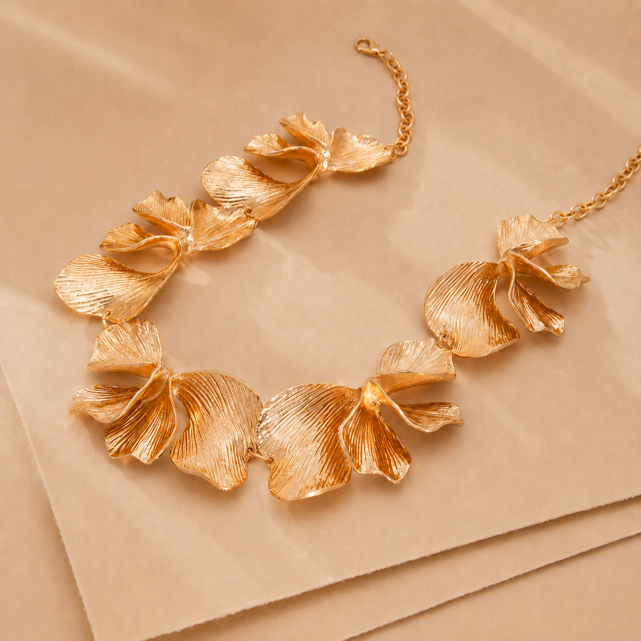 Petal Collar Statement Necklace