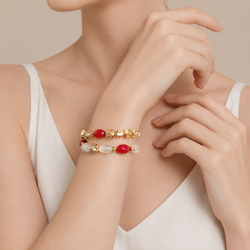 Chunky Bead Bracelet Set