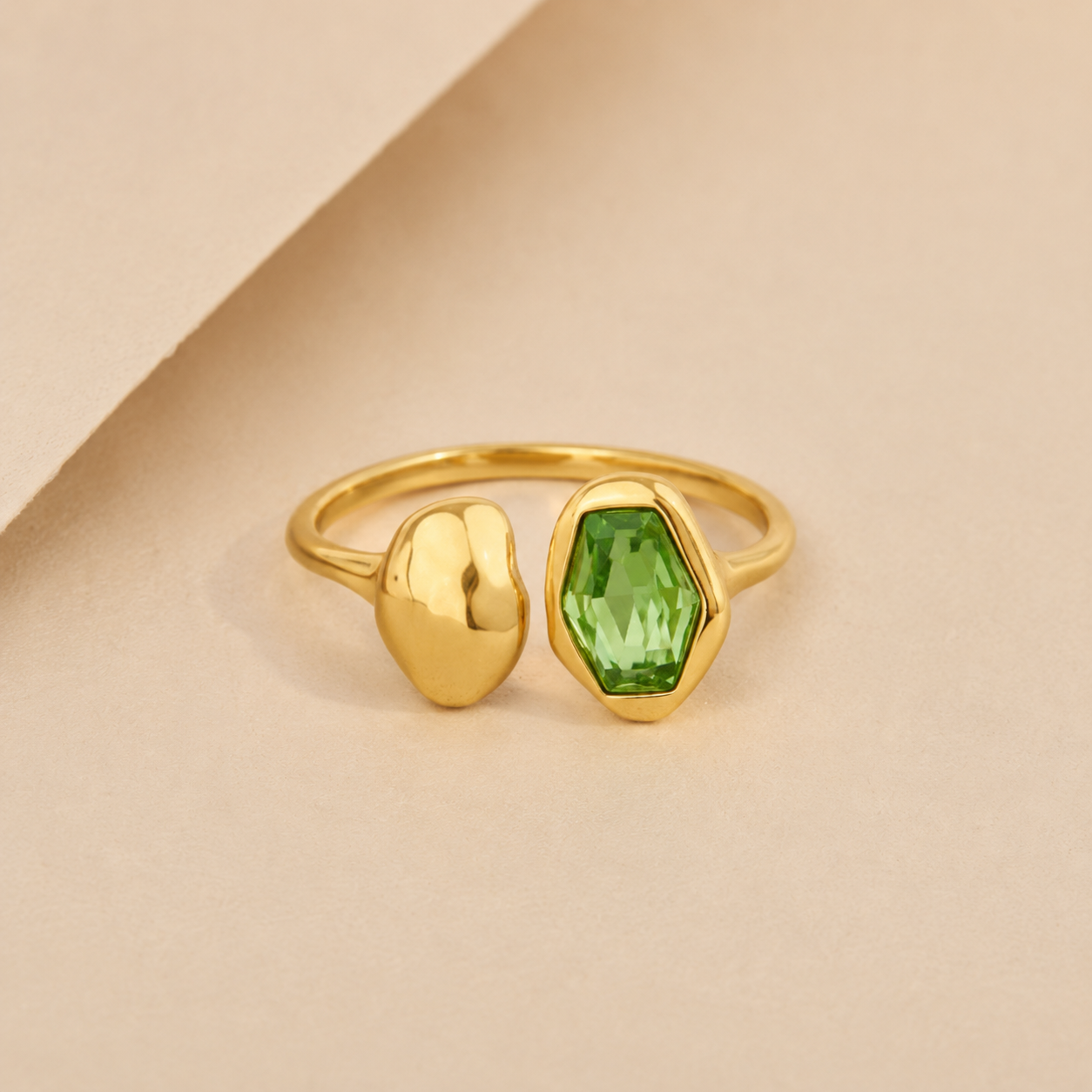 Mixed Gem Open Ring