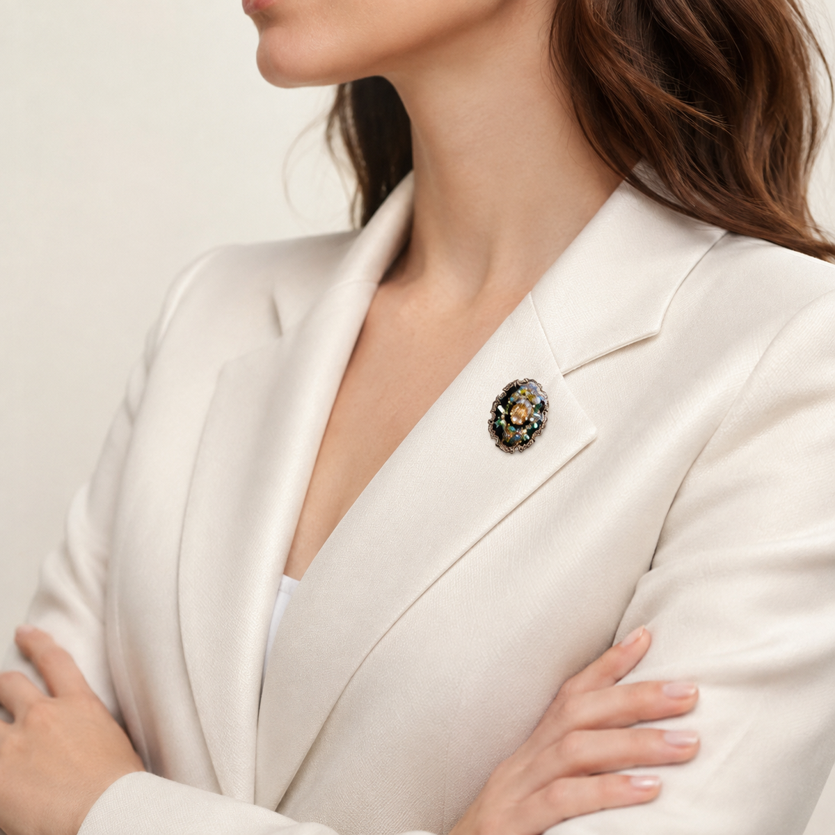 Baroque Floral Statement Brooch