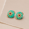 Floral Sparkle Stud Earrings