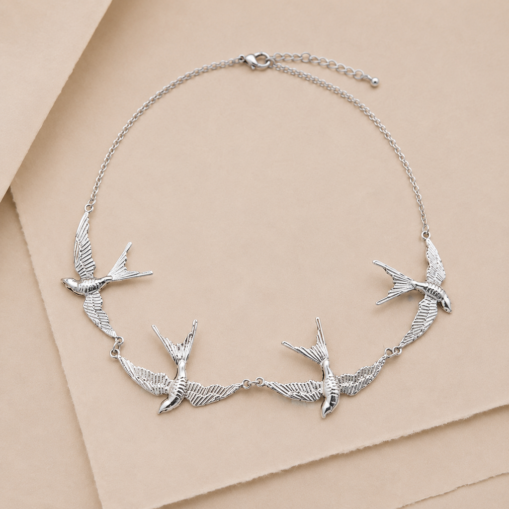 Swallow Charm Necklace