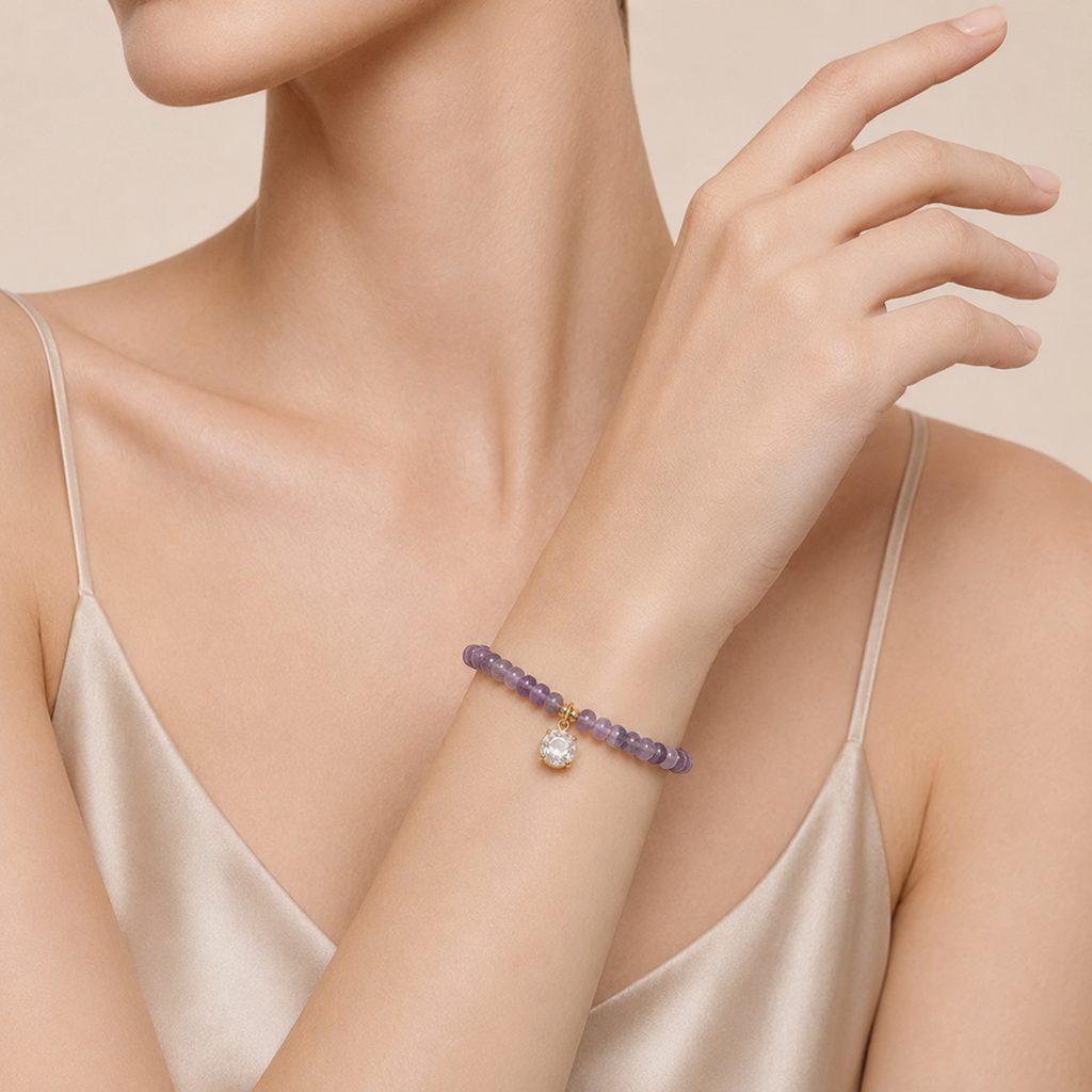 Playful Beaded Charm Bracelet