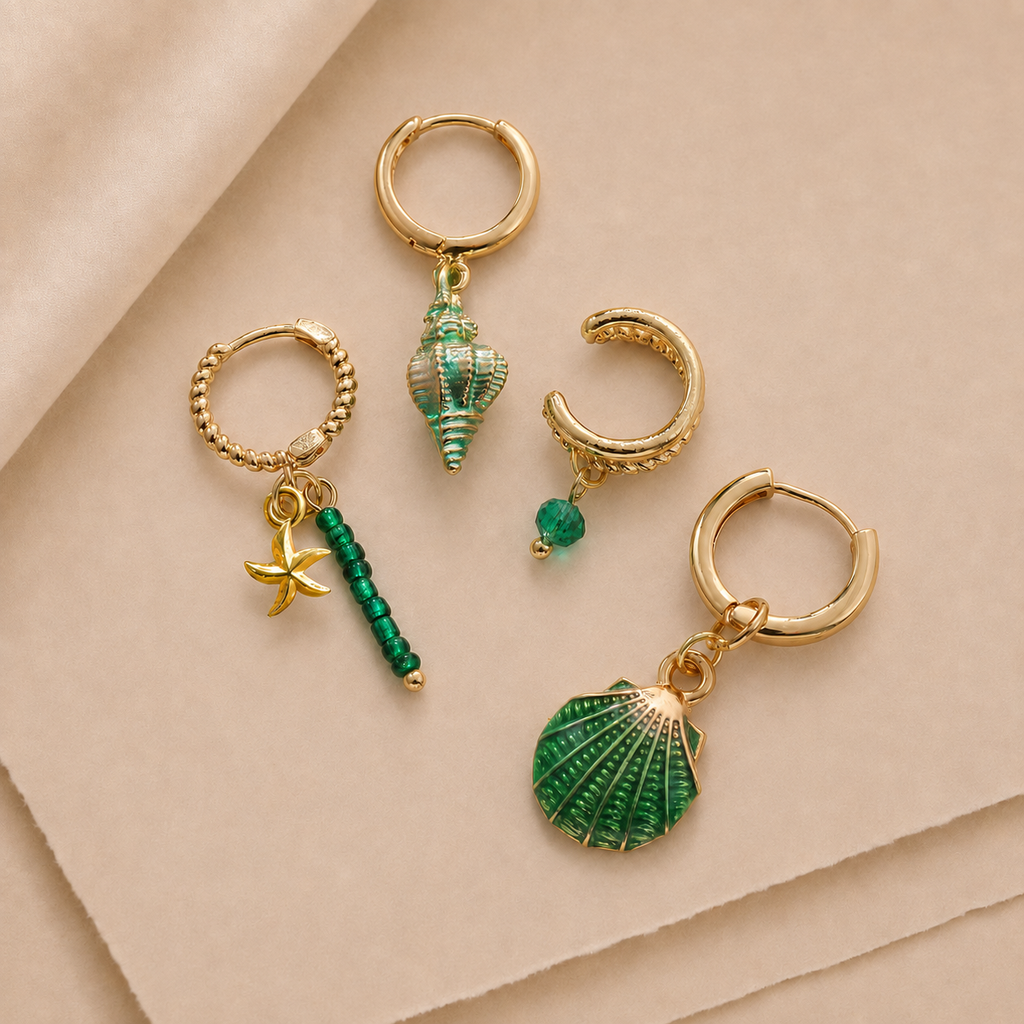 Coastal Charm Hoop Earring Set