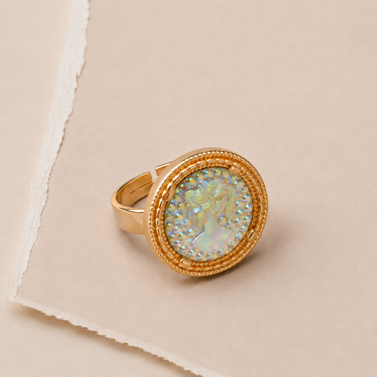 Mermaid Relief Statement Ring