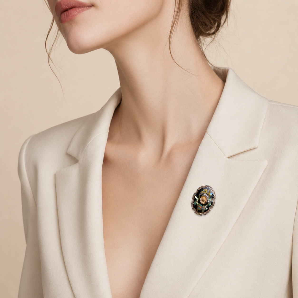Baroque Floral Statement Brooch