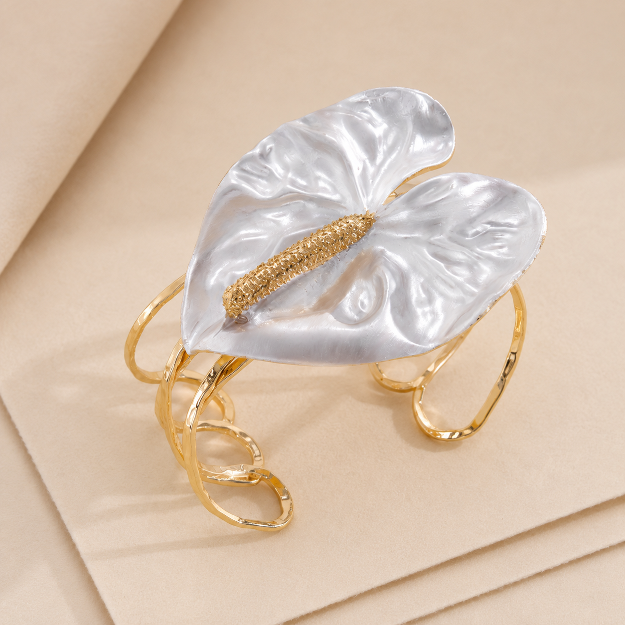 Floral Statement Cuff Bracelet