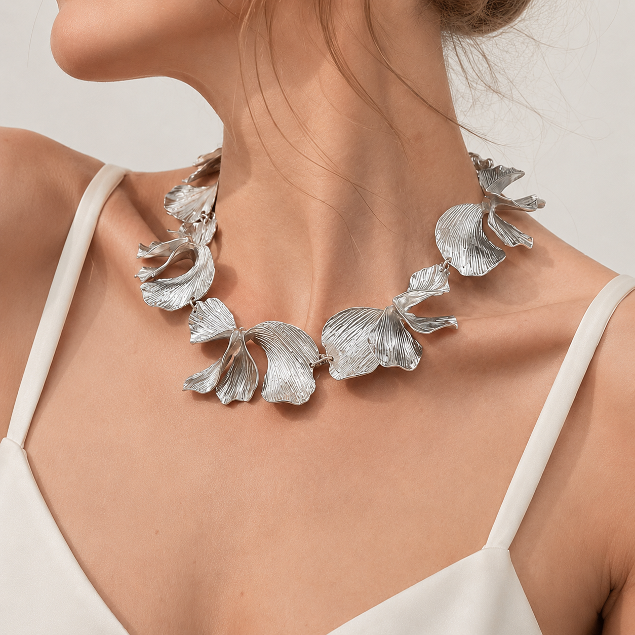 Petal Collar Statement Necklace