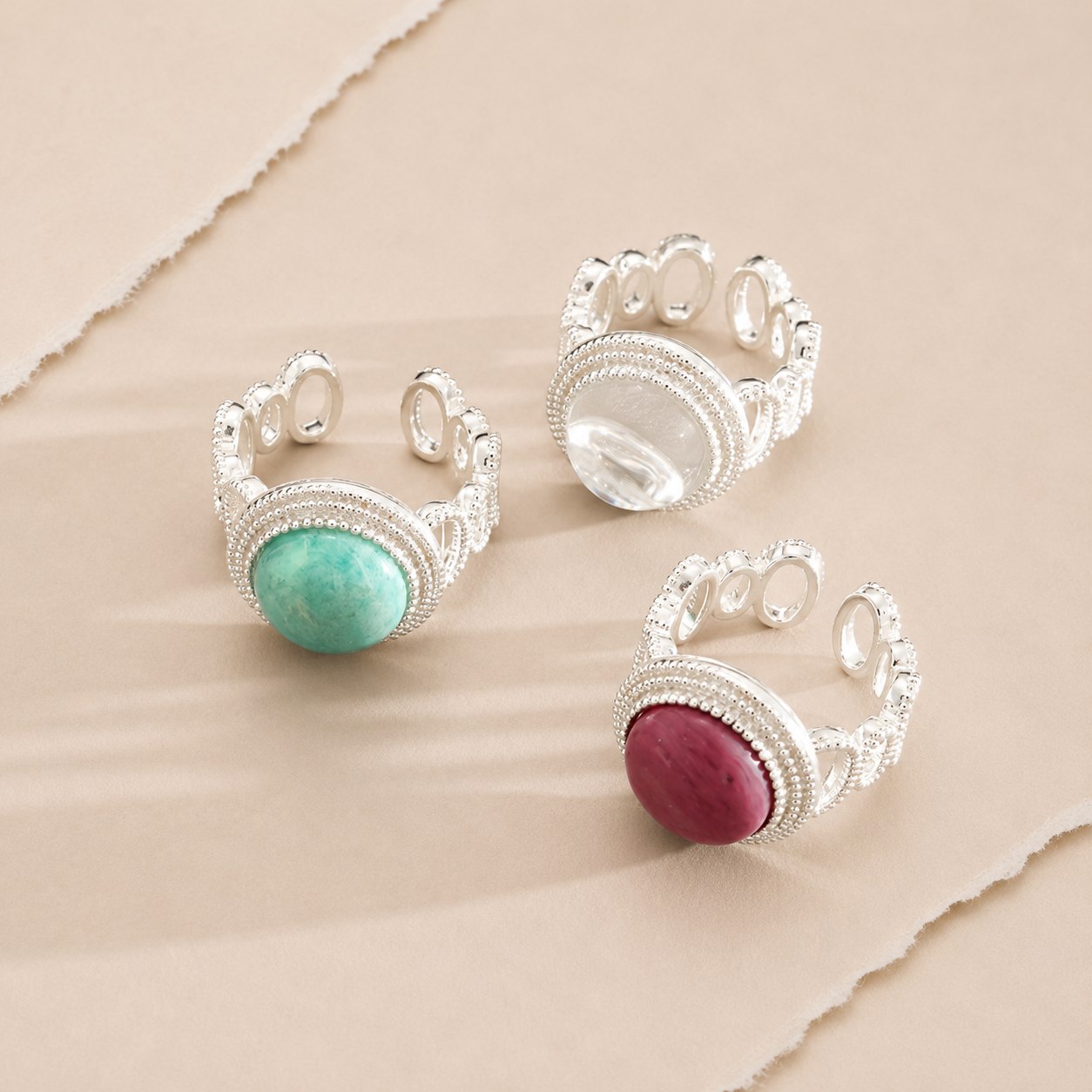 Oval Cabochon Statement Ring