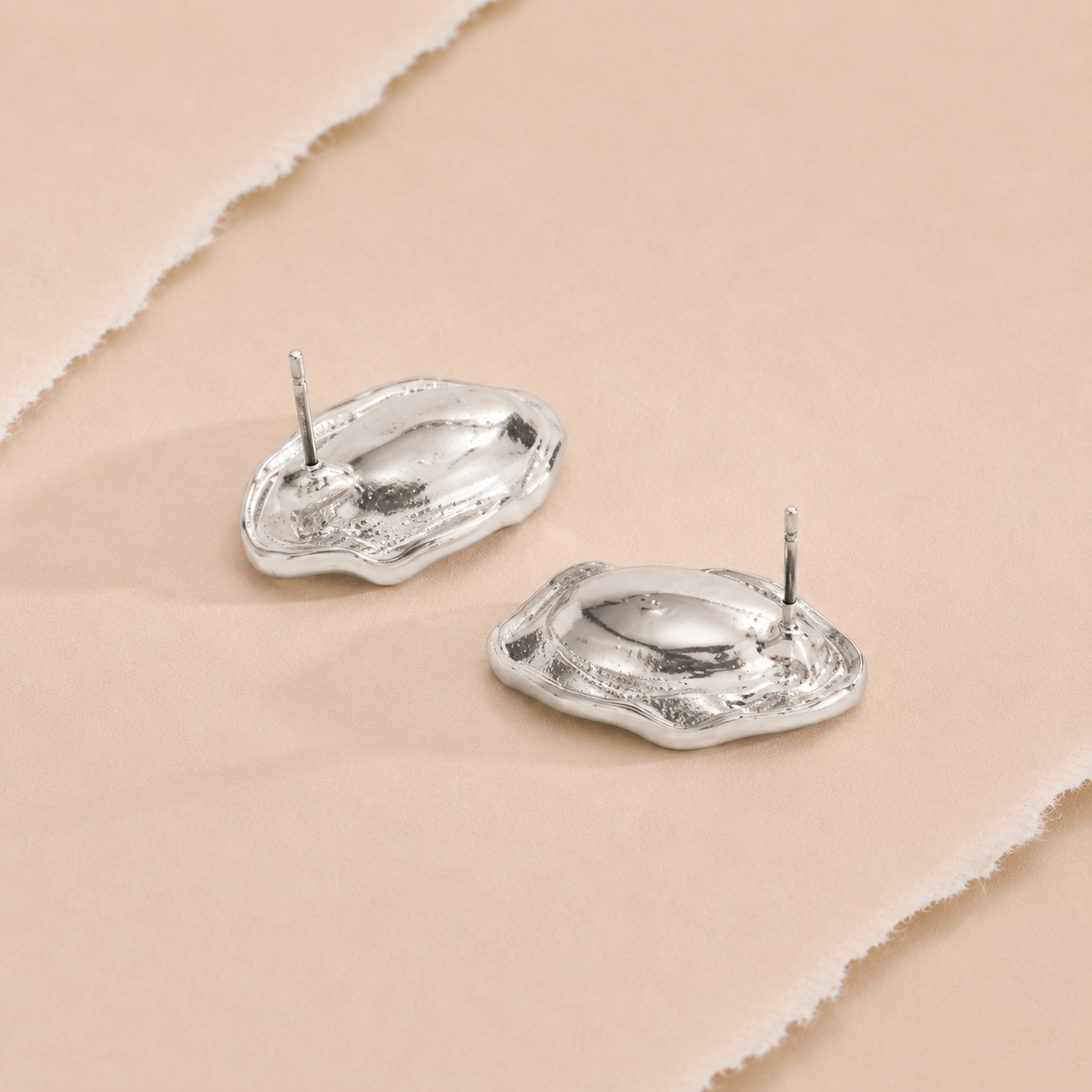 Oval Accent Statement Stud Earrings