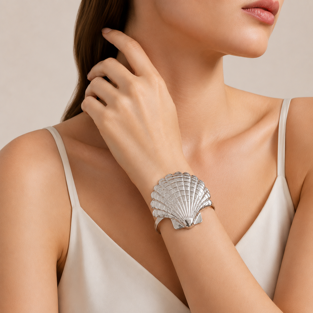Scallop Shell Cuff Bracelet