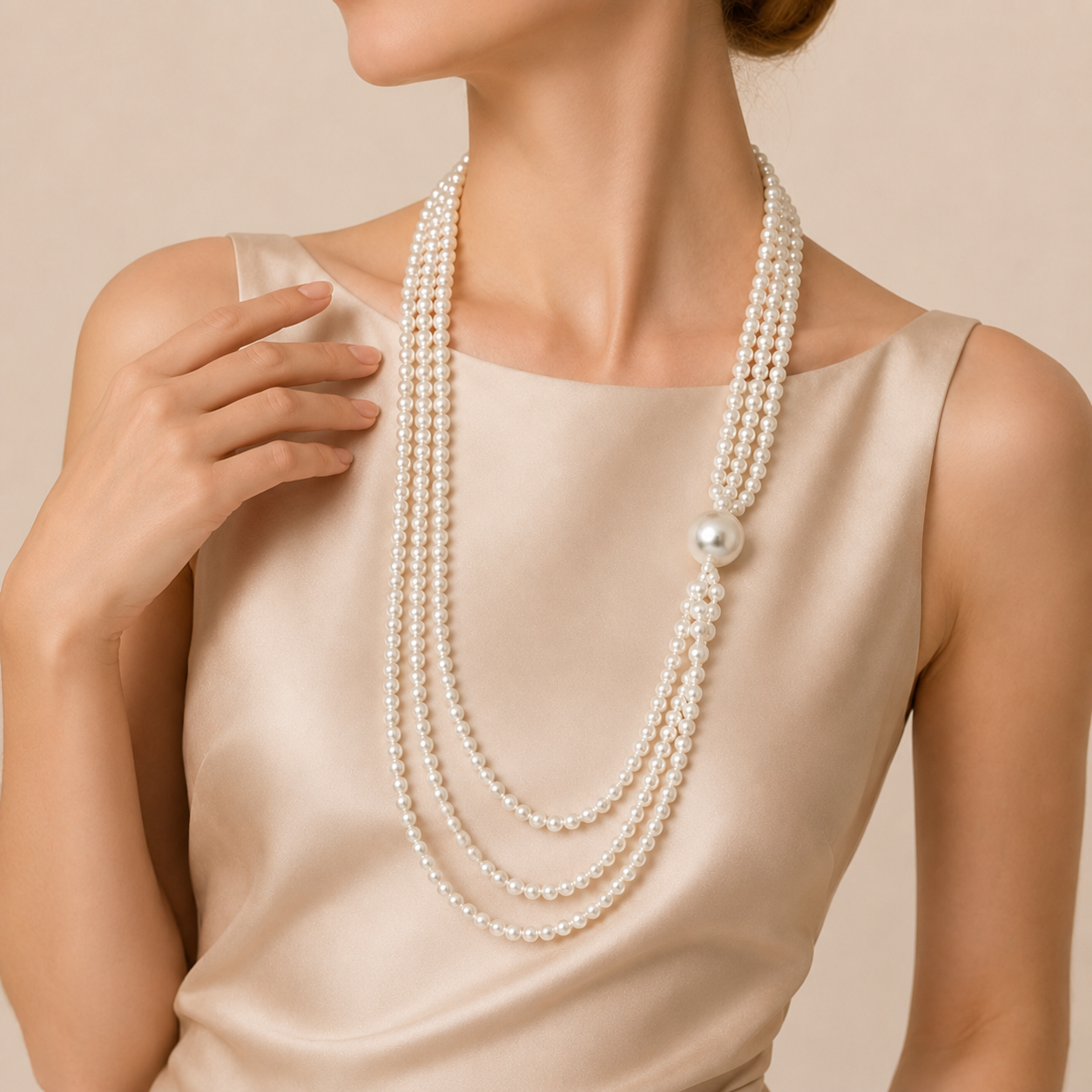 Multi-Strand Beaded Necklace