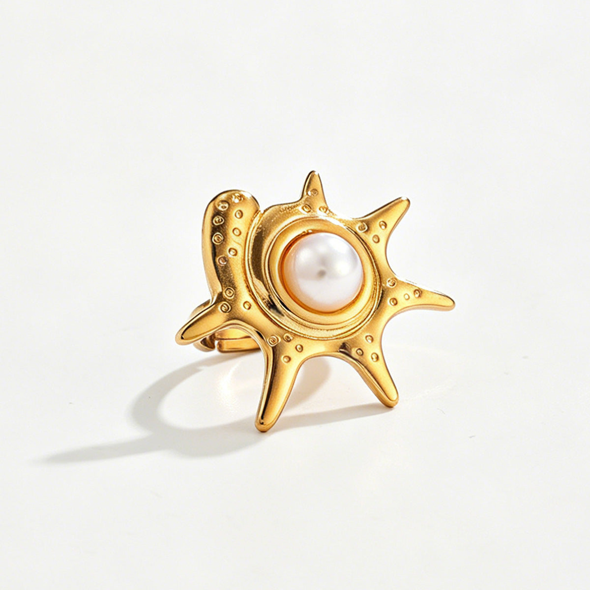 Ocean Charm Statement Ring Set