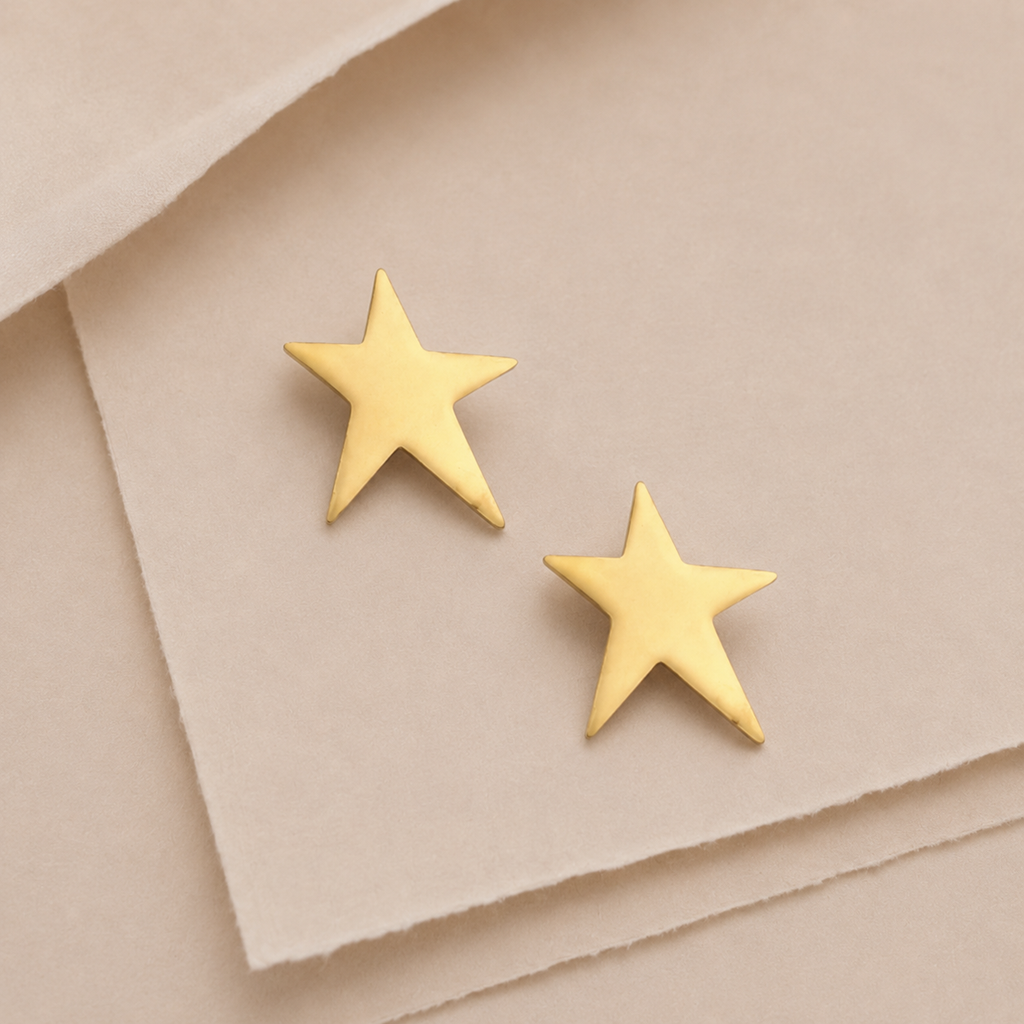 Star Statement Drop Earrings