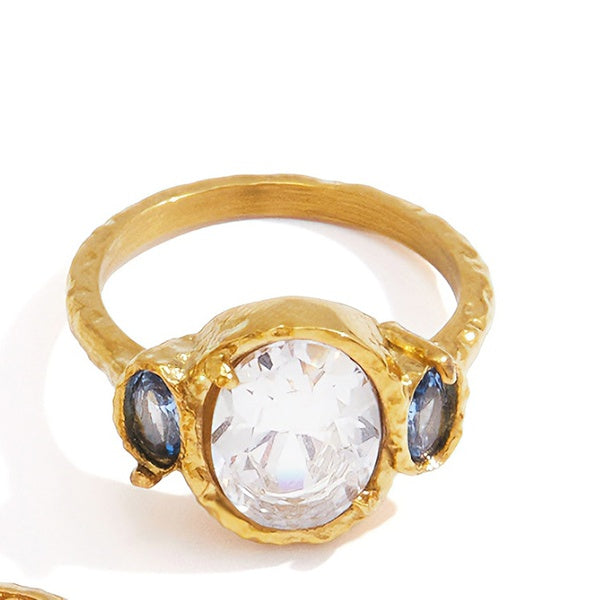 Mixed-Cut Gem Ring