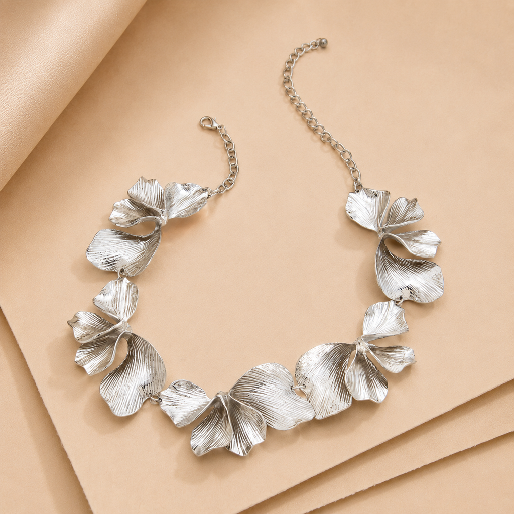 Petal Collar Statement Necklace